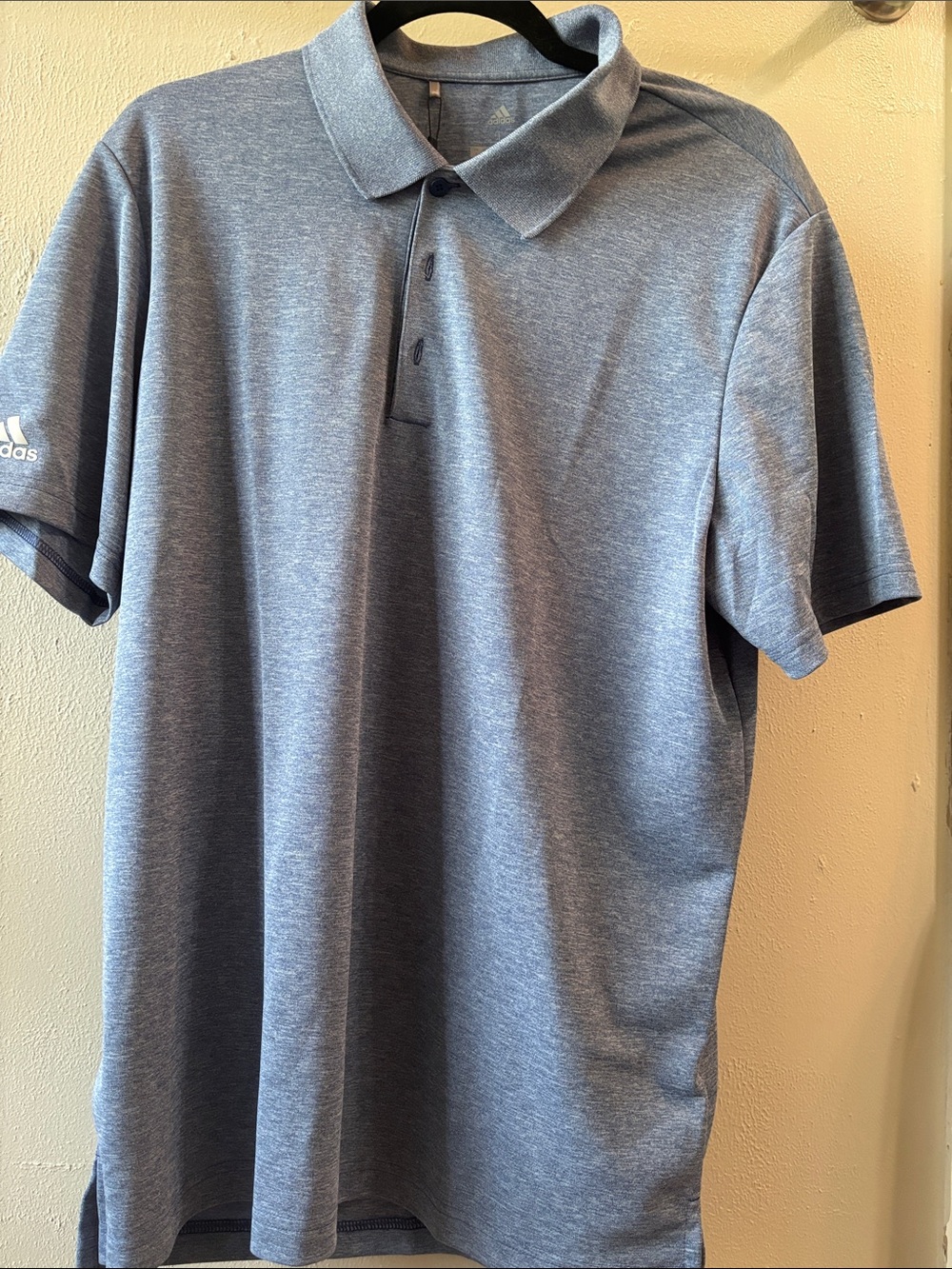 Adidas Men’s Heather blue Polo Shirt